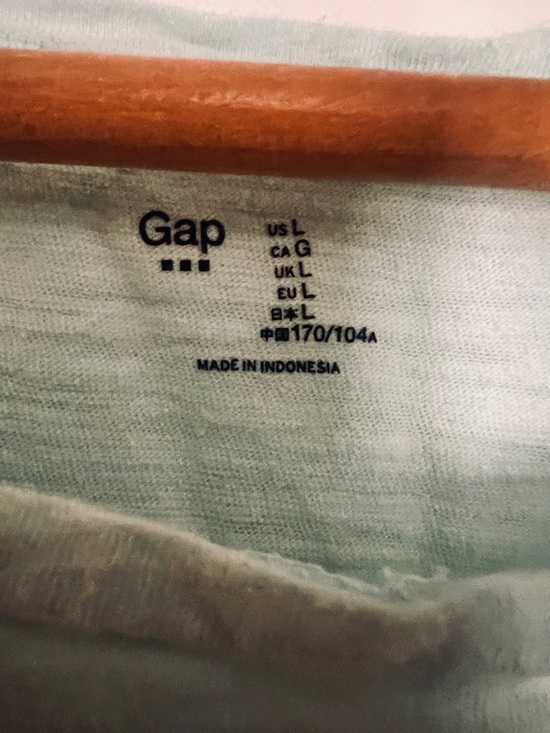 GAP Light Mint Short Sleeve Tee- Large - Picture 2 of 3